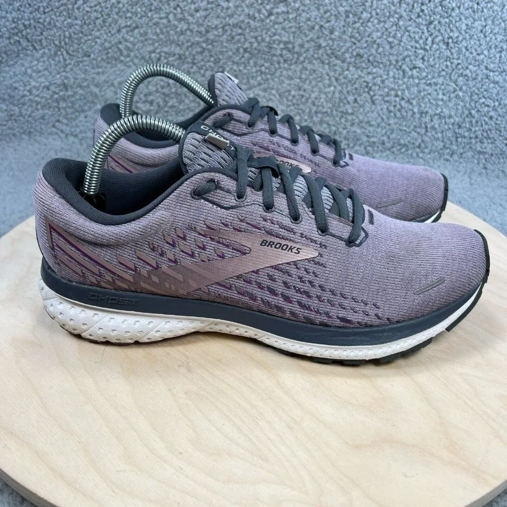 Brooks Ghost 13 Womens Size 10 Purple Grey Running Shoes Athletic Sneakers